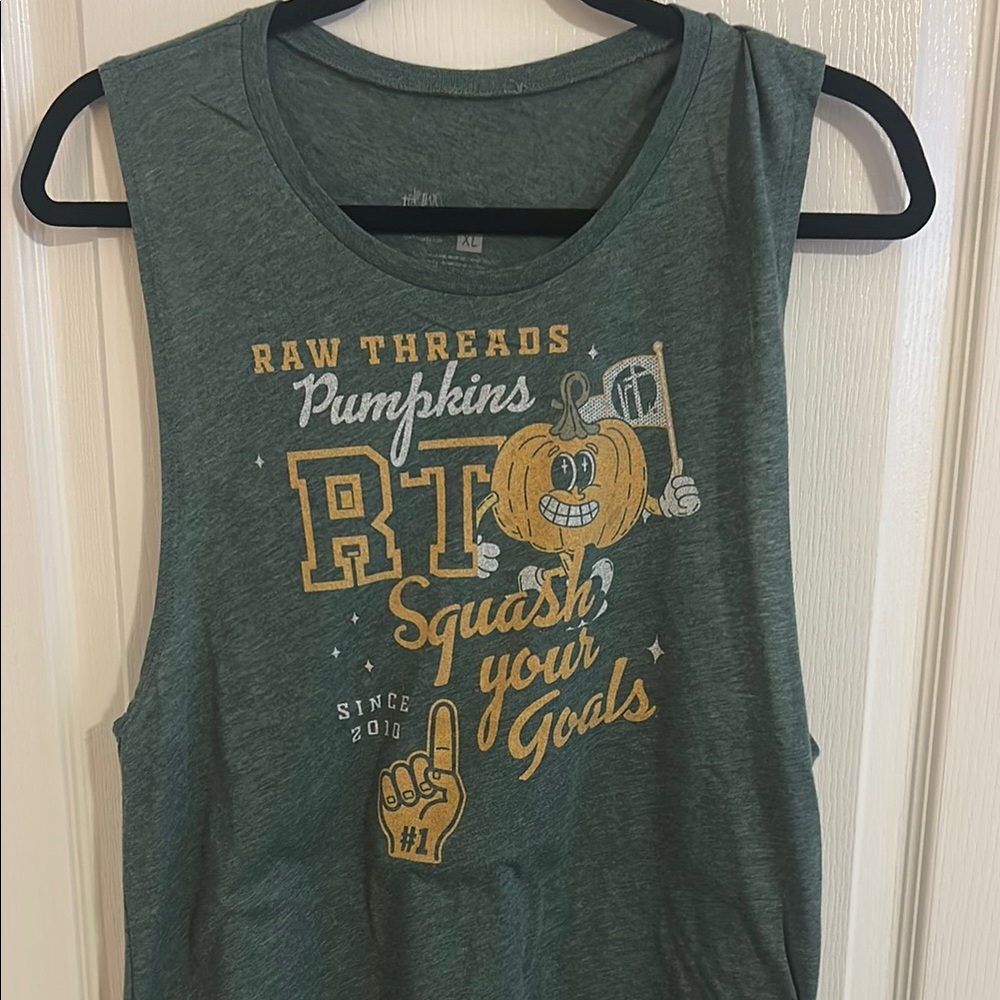 Threads 4 Thought Green Graphic Tank Top